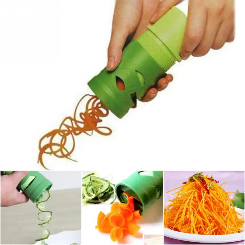 

Vegetable Fruit Spiral Slicer Carrot Cucumber Grater Spiral Blade Cutter Salad Tools Zucchini Pasta Noodle Spaghetti Maker