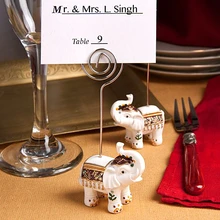 Быстрая с фабрики! Свадебные сувениры удача слон держатели для карт-указателей мест за столом свадебный душ сувениры оптом