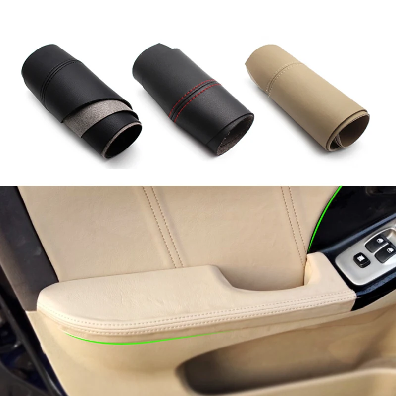 

For Hyundai Elantra 2004 2005 2006 2007 2008 2009 2010 2011 2012 4pcs/set Car Door Handle Armrest Panel Microfiber Leather Cover