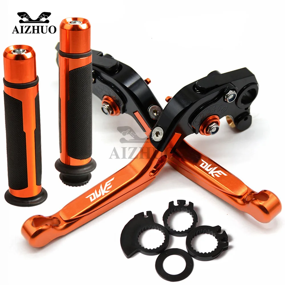 

Motorcycle Brake Clutch Lever Extendable Adjustable Hand Grip Handlebar For KTM DUKE 125 200 390 RC125 200 390 DUKE200