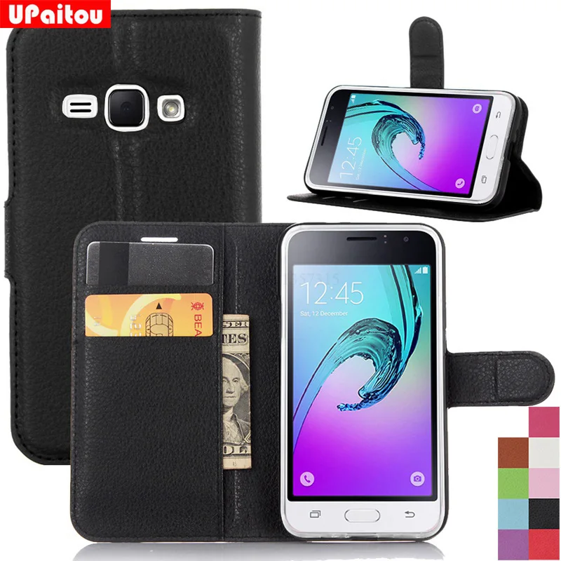 UPaitou For Samsung Galaxy J1 2016 ACE Mini Prime Nxt Leather Case Wallet Stand Cover for 6 Holder | Мобильные телефоны и