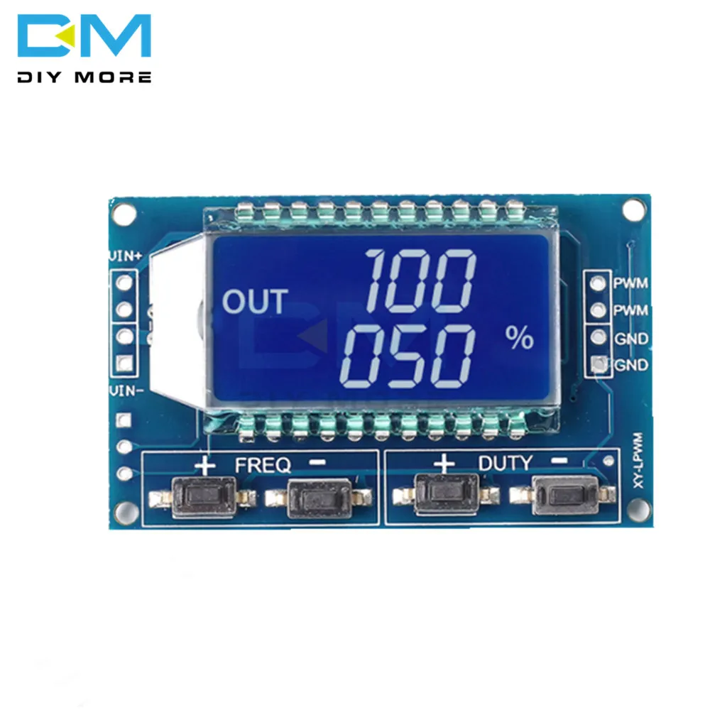 

3.3V-30V Signal Generator PWM Pulse Frequency Duty Cycle Adjustable Module LCD Display 1Hz-150Khz PWM Board Module