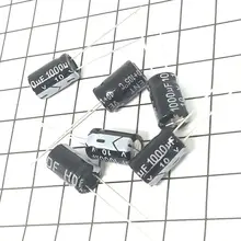 De alta calidad 20 unids/lote 10 v 1000 uf 8*12 10 V 1000 Uf 8mm * 12mm de alta calidad condensador electrolítico de circuito integrado IC