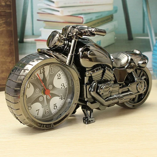 Креативные кварцевые часы в форме мотоцикла, будильник, Хранитель времени, настольный декор