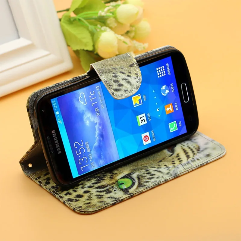 Роскошный кожаный чехол книжка с подставкой для Samsung Galaxy S3 S4 S5 S6 S7 edge / S8 S9 Plus A3 A5 J3
