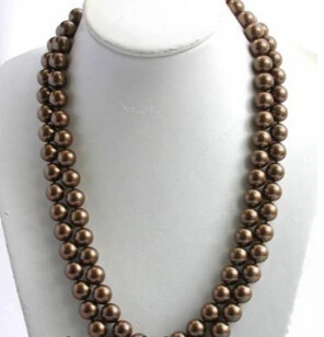 

ddh001778 48" 12mm round coffee south sea shell pearl necklace 28% Discount (A0326)