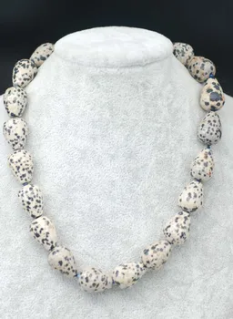 

black spot agate black drop faceted 15*20mm necklace 18inch FPPJ wholesale beads nature