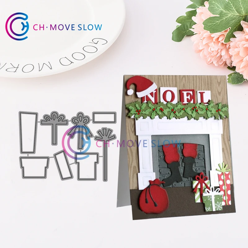 

Christmas gifts Metal Cutting Dies Metal For Scrapbooking Practice Hands-on DIY Album Card Craft Decorative Die