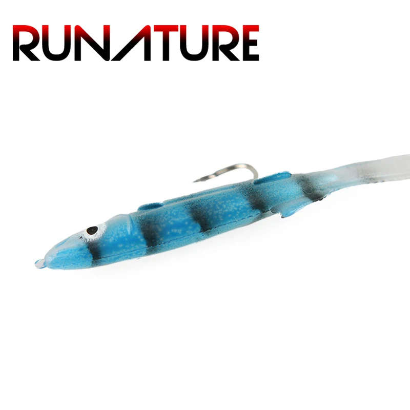 Runature 6 шт./упак. мягкие приманки с крючком искусственные рыболовные для угоря