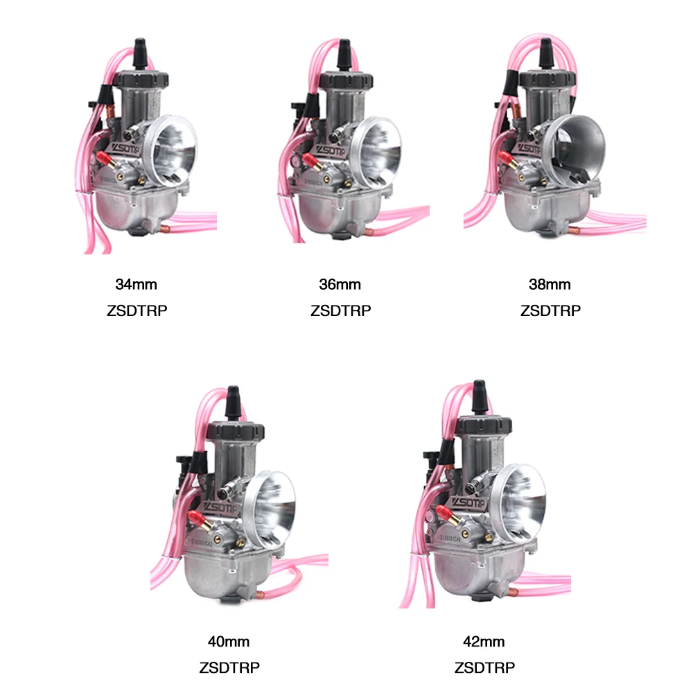 ZS MOTOS PWK 34 36 38 40 42 мм карбюратор+ чашка воздушного фильтра+ ручка+ Ручка Дроссельной заслонки+ моторное соединение для ATV UTV Racing Off-road