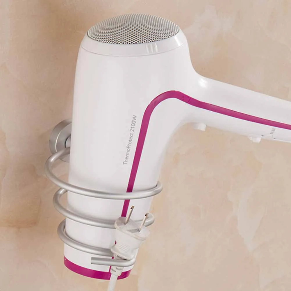 الحمام الهواء أنبوب الإطار شحن لكمة رف الحائط مجفف الشعر رف من الفولاذ المقاوم للصدأ التخزين حامل التصميم الوقوف مساحة للتخزين