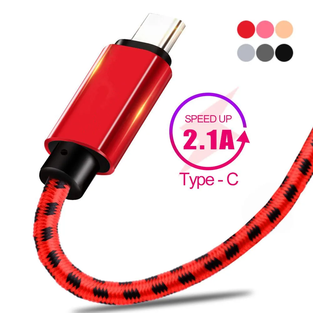 

5V 2.1A 2M Fast Charger Data Wire USB Type C Cable for Samsung Galaxy A50 A60 A80 A40 M20 A20 S9 S10 for Huawei P30 Pro P20 Lite