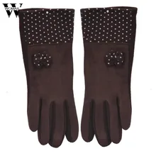 1 пара зимние теплые перчатки для верховой езды с сенсорным экраном для женщин