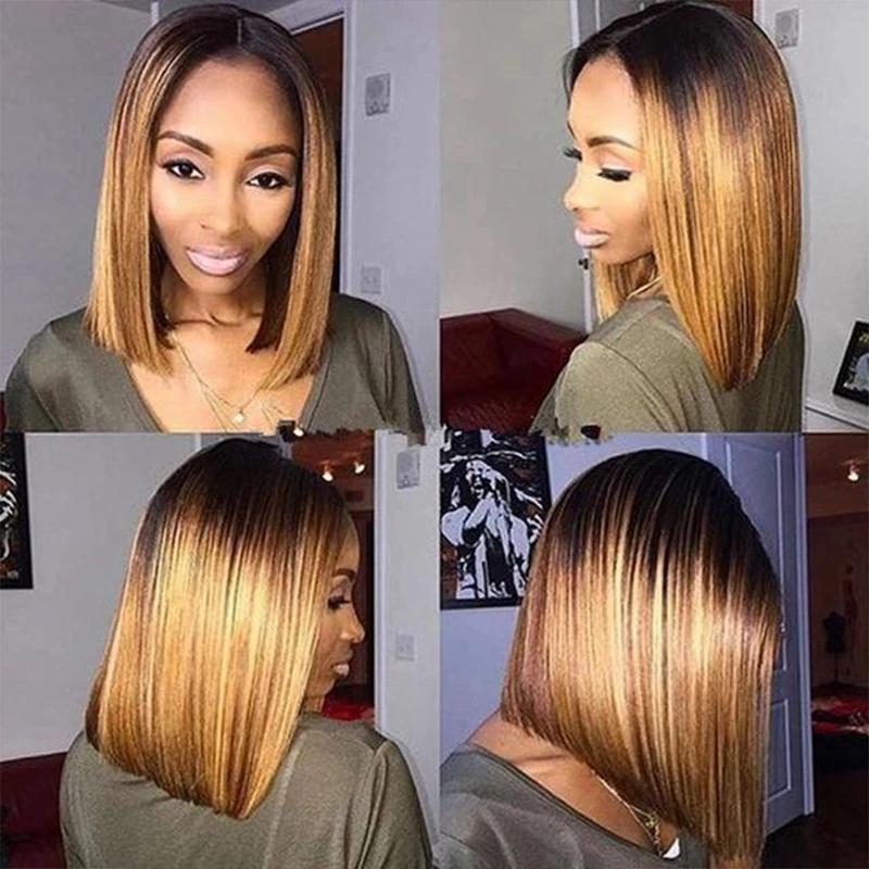 Image of Blunt bob weave with ombré