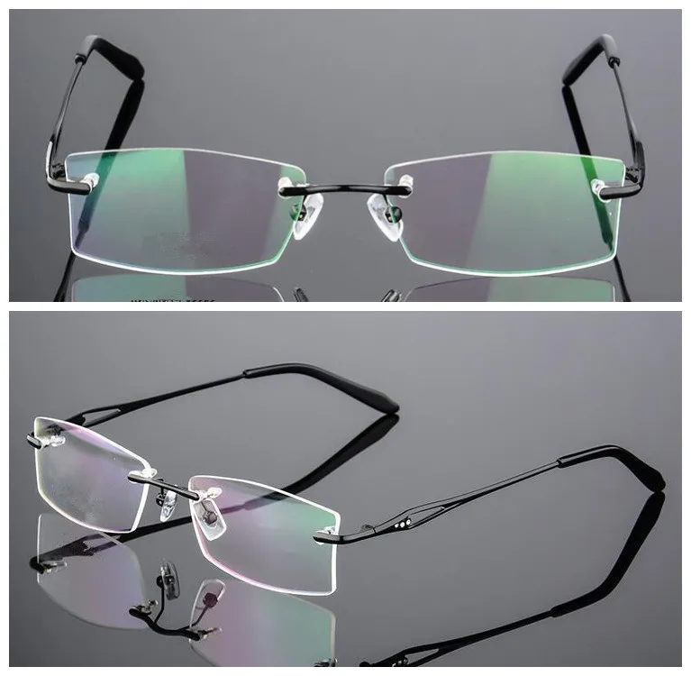 Женская мода без оправы очки для чтения+ 100+ 125+ 150+ 175+ 250+ 300+ 350+ 200+ 375+ 400+ 425+ 450+ 500