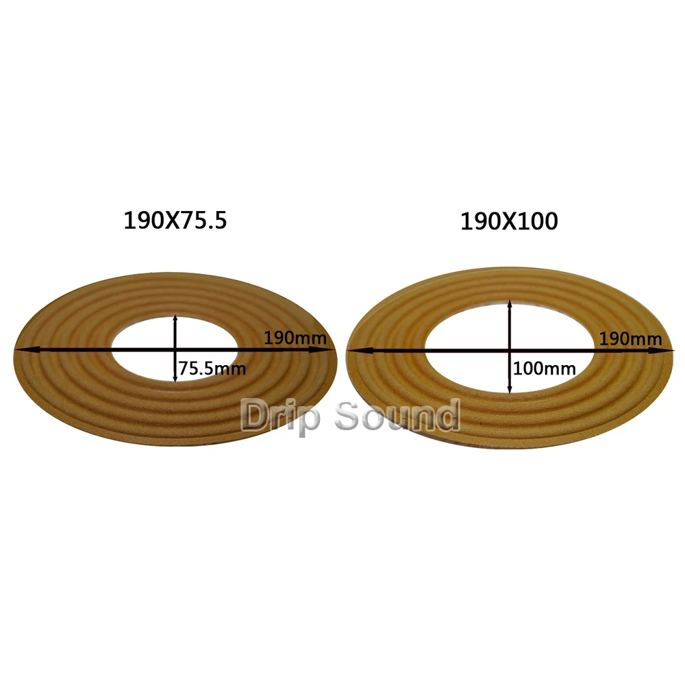 

2pcs 190x75.5/190x100mm Elastic Wave Loudspeaker Subwoofer Woofer Bass Speaker Repair Spider Damper