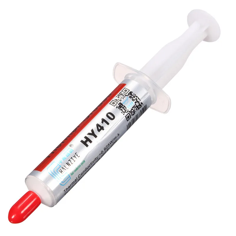 

10pcs Top Quality HY410 5g White Thermal Conductive Grease Paste Compound Silicone For CPU Chipset Cooling Silicone Grease