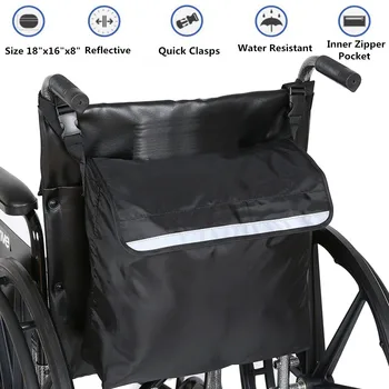 

Wheelchair Bag Shopping Mobility Storage Holdall Handle Bags Scooter Walker Frame Storage Handbags Black