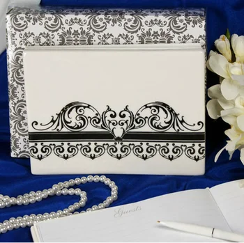 

Damask Flowers 50 Pages Wedding Guestbook