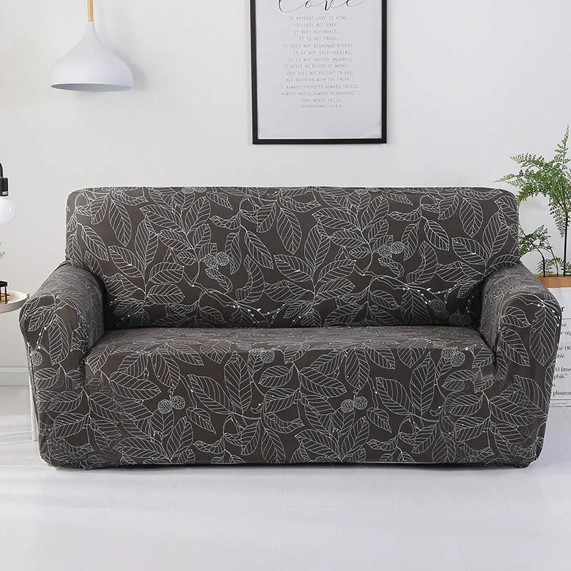 Чехлы из спандекса для диванов эластичный плотный Обёрточная бумага все включено я в форме диван Чехол стрейч чехлы для мебели 1/2/3/4 местный 1 шт - Цвет: Mocha