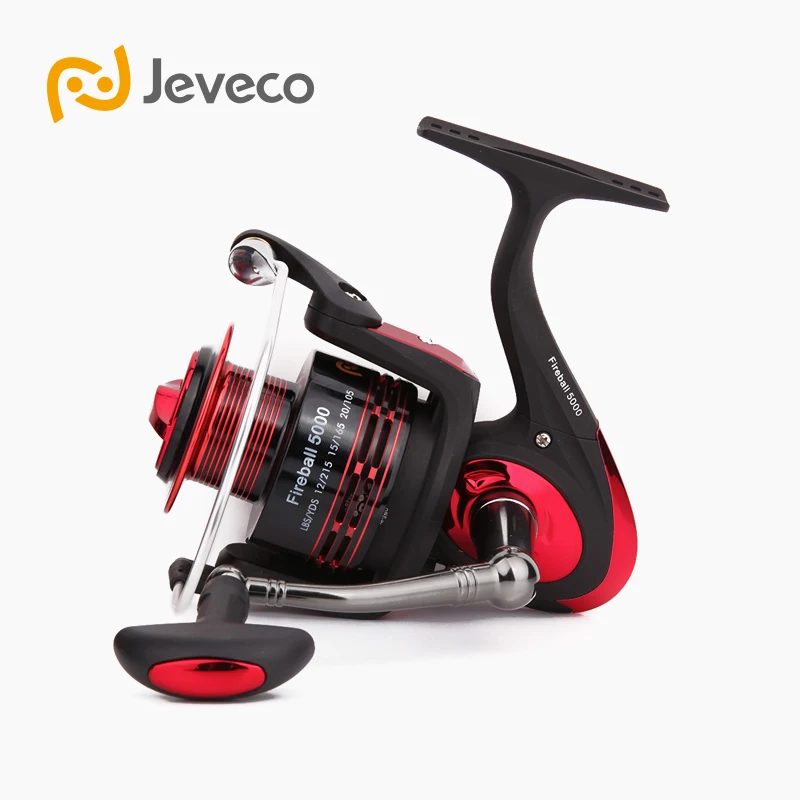 

Jeveco FireBall Spinning Fishing Reel, Lure Reel Fishing 5.5:1 6+1BB , High Speed Spinning Reel With Aluminum Spool