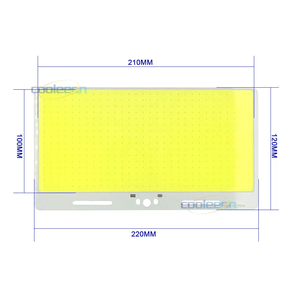Холодный белый Светодиодный панельный светильник 200 Вт 12 В COB лампа с регулятором яркости 220*120 мм 110 В 220 В светодиодный светильник для внутреннего и наружного освещения автомобиля