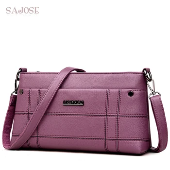 

Leather Women Handbags High-Quality Lady Fashion Shoulder Messenger Bags Simple Pink Female Hand Bag Drop Shipping