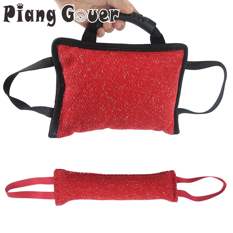 

Red Durable Dog Training Bite Stick Tug Dogs Toy Bite Pillow Dog Interactive Pet Toy