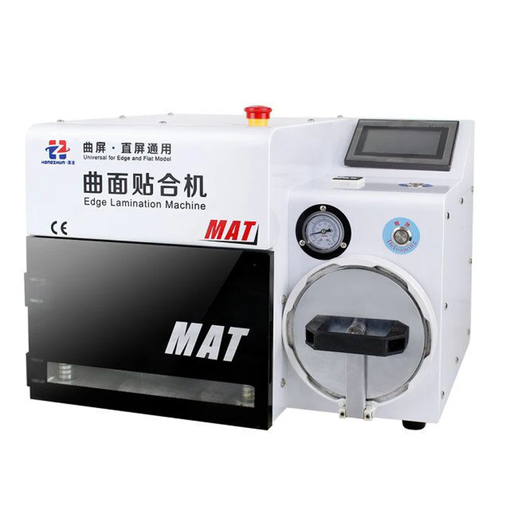 HZ-MAT Smart Curved Plane Screen Edge Lamination Machine For IPhone Samsung Curved Screen LCD Repai