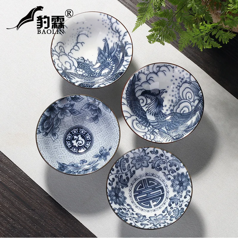 

Blue and White Porcelain Douli Cup Set