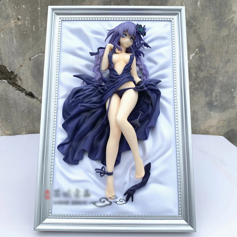 new Neptune Hyperdimension Neptunia Anime model figures toys action painted sexy girl doll Photo frame Ver. Decoration