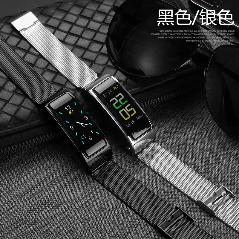 Фитнес трекер Smart Talk Band Bluetooth Смарт браслет спортивные браслеты звонки наушники