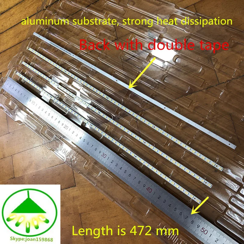 

100% NEW! 2 Pieces/lot LED strip 42T09-05B for 73.42T09.005-4-SK1 73.42T09.004-4-SK1 T420HW07 V.6 52 LEDs 472MM