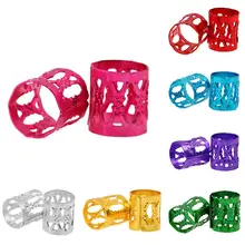 100 шт. разноцветные бусины для косичек, регулируемая оплетка для волос, металлическая запонка, зажим для волос, 8 мм, заколки для волос, инструменты для макияжа