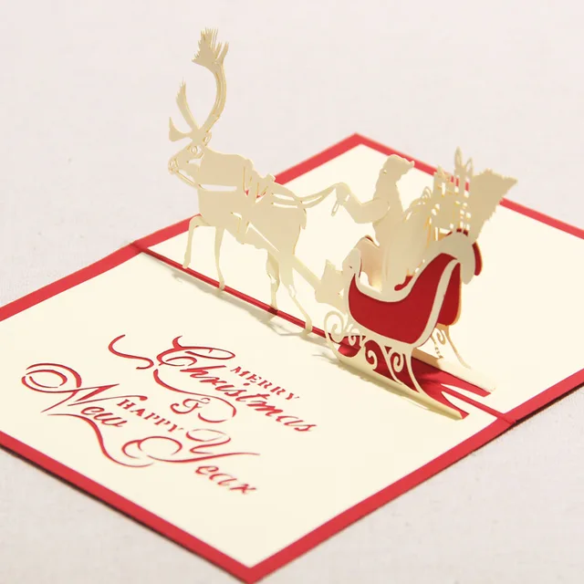 3d greeting card handmade paper crafts " merry