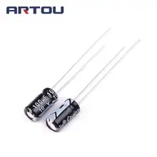 50 шт. 100 мкФ 10V Алюминиевый электролитический конденсатор с алюминиевой крышкой, 4*7 мм