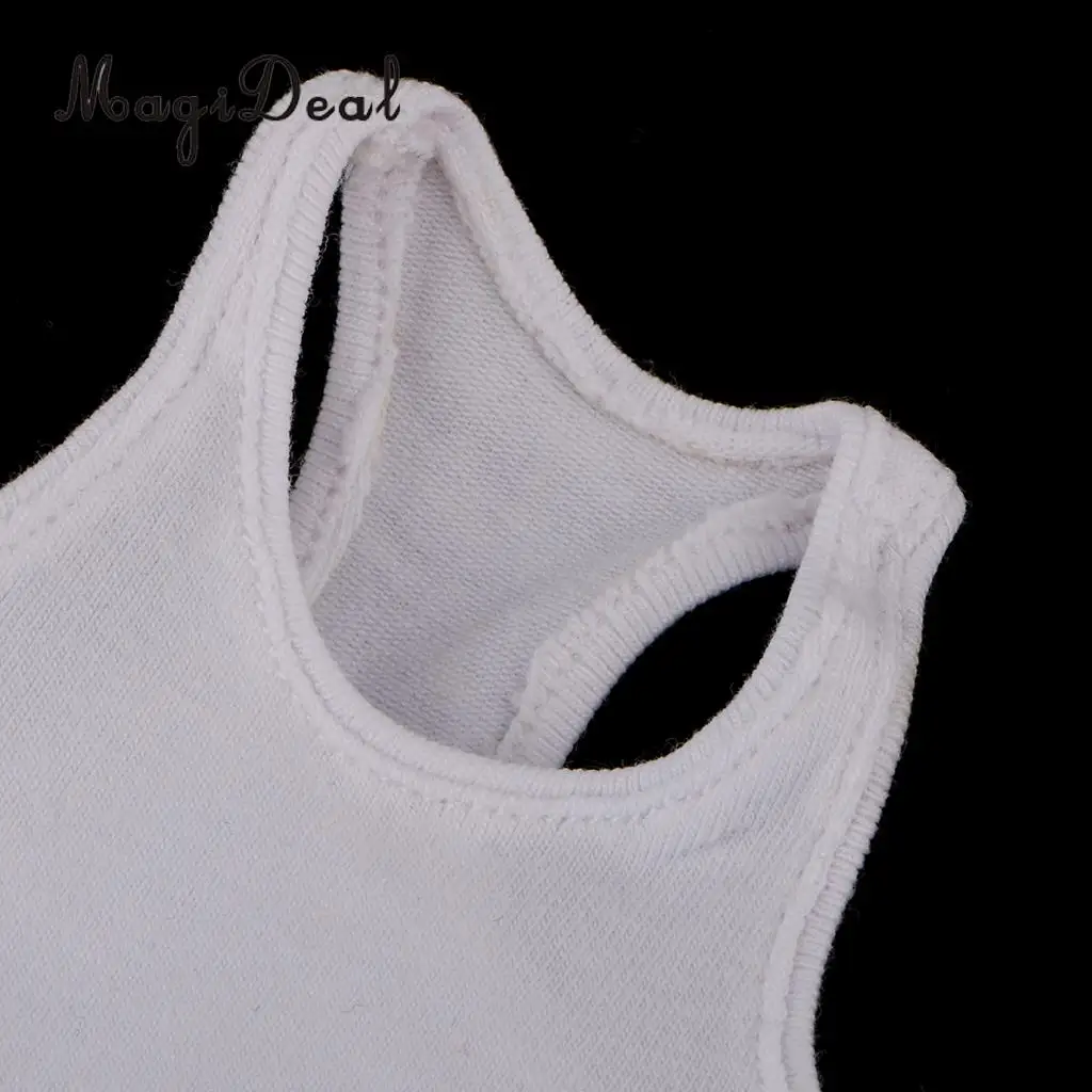 MagiDeal 1/6 Scale White Cotton Vest&Underwear Clothes for   Side Show 12 Inch Male Action Figure Body Model Dolls Acce