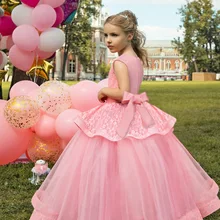 Модные Детские платья для девочек-подростков; праздничное платье для девочек; однотонное Элегантное Длинное платье для выпускного вечера; детская одежда для девочек; платье-пачка