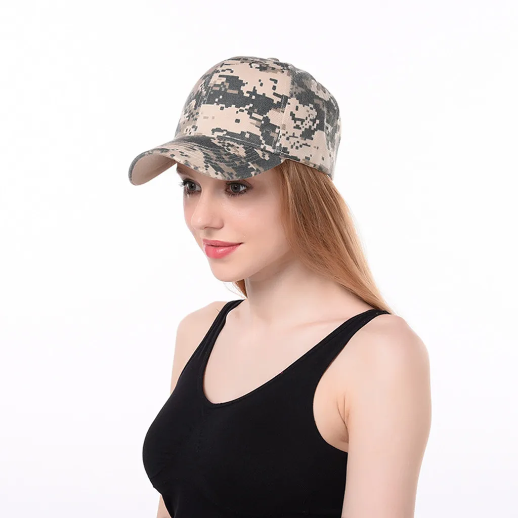 Unisex camuflaje al aire libre camionero de béisbol llano Visor gorras papá casuales sombreros gorras para hombre Baseball #20