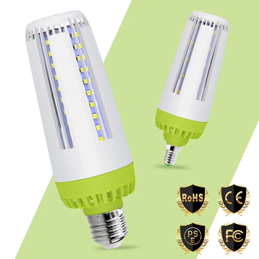 Светодиодный индикатор E27 лампы кукурузы E14 лампада светодиодный 220 V Bombillas светодиодный 110 V Свечи 5736 без мерцания 10 W 15 W 20 W высокой Мощность