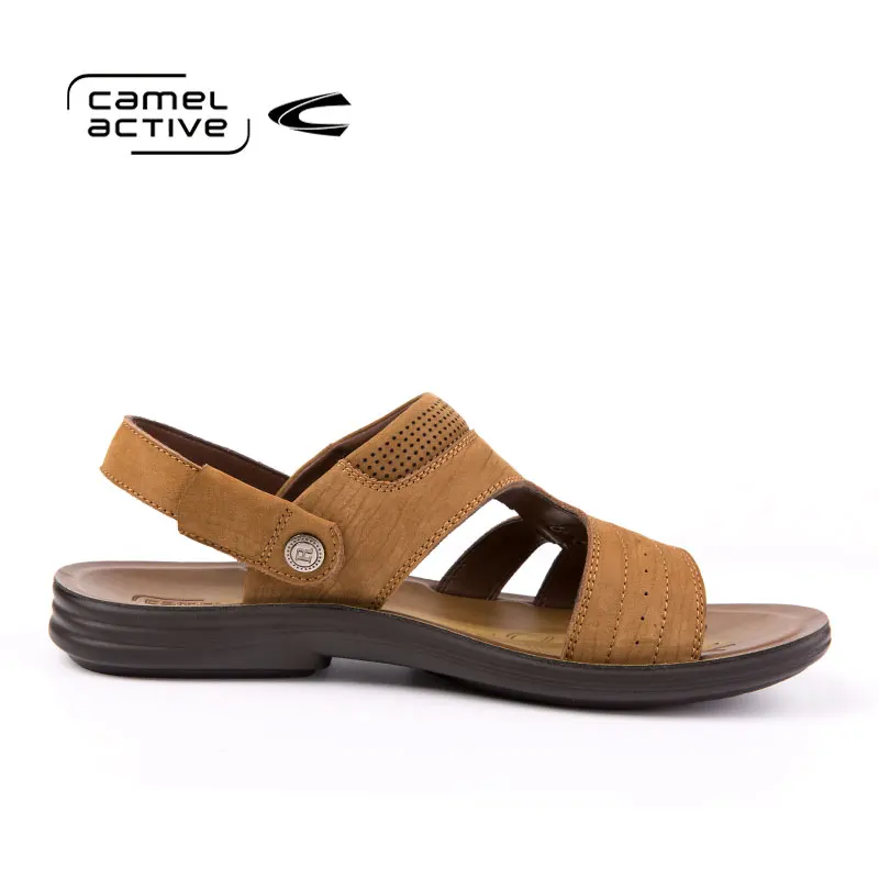 Camel Active новый мужские сандалии из натуральной кожи Модные дышащие Мужские
