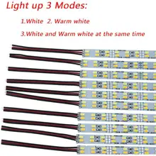 0,5 м двухрядный 5630(5730) светодиодный свет бар жесткий бар DC 12 В 50 см Светодиодная лента осветительная лампа 72 светодиодный/0,5 м для рекламы