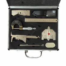 Набор инструментов для сварки короткий чехол V-wac MG-11 Калибр автоматический контроль сварного шва калипер раздвижной зажим глубиномер Лупа 7 шт