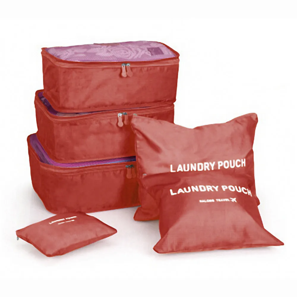 Новое поступление Мода 6 шт Водонепроницаемый хранения одежды куб для упаковки дорожный органайзер для багажа одежда Стёганое одеяло#20 - Цвет: B