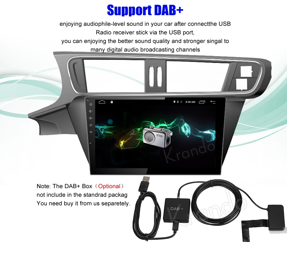 Cheap Krando 10.1" Android 7.1 car navigation multimedia system for Citroen C3-XR 2005-2011 audio radio gps dvd player WIFI 3G DAB+ 10 Cheap Krando 10.1" Android 7.1 car navigation multimedia system for Citroen C3-XR 2005-2011 audio radio gps dvd player WIFI 3G DAB+ 10