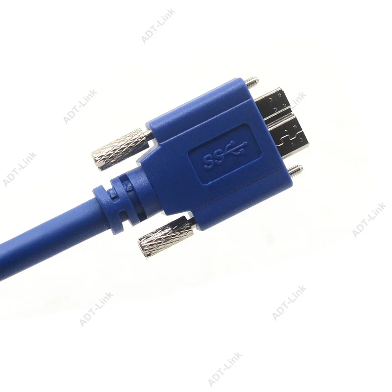 USB 3.0 A/M إلى مايكرو B/M مع المزدوج مسامير التأمين كابل ، 1 m 2 m 3 m usb 3.0 مايكرو B ل كاميرا صناعية