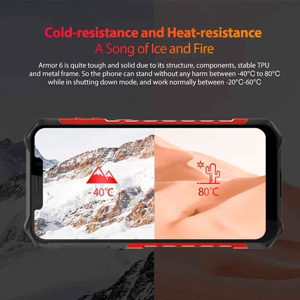 Ulefone Armor 6 IP68 IP69K Android 8 1 смартфон 2 &quotHelio P60 6G + 128G Face ID Беспроводная зарядка прочный