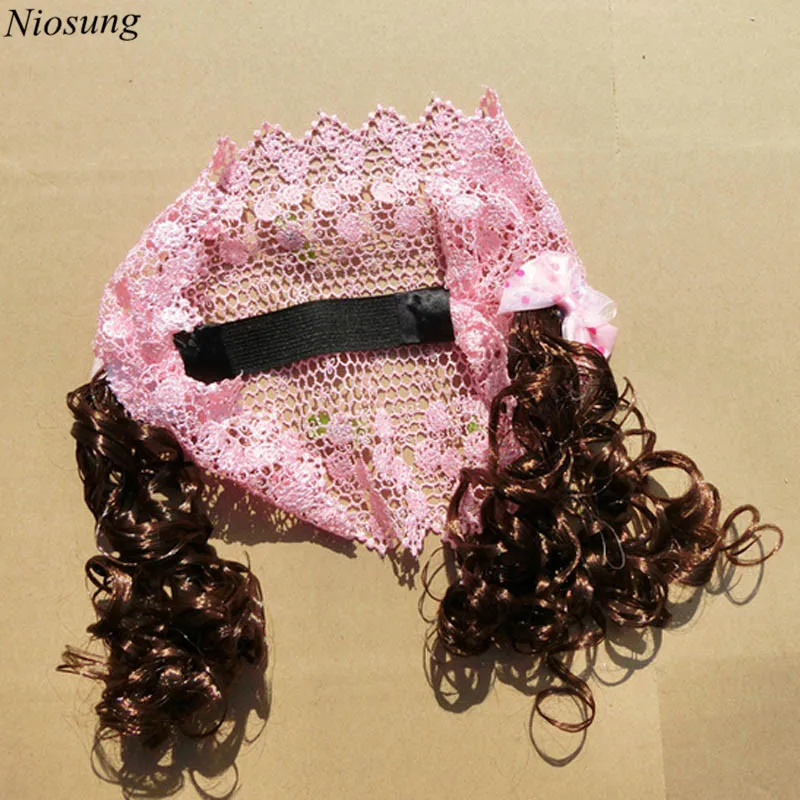 spesifikasi Niosung Lucu Babys Gadis Bunga Kepala Band dengan ikal Kecil Anak anak Putri Fotografi Bando Pink Anak Rambut Aksesoris s