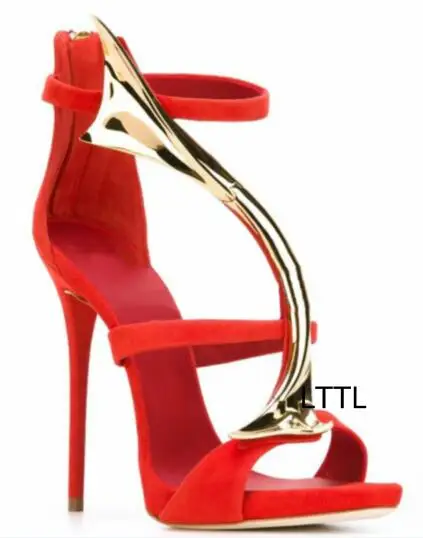 fancy red sandals