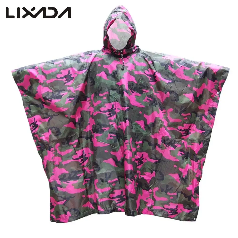 

3 in 1 Waterproof Camping Tent Mat Awning Rain Cover Multifunctional Camouflage Poncho Mat Backpack for Travel Outdoor Tool